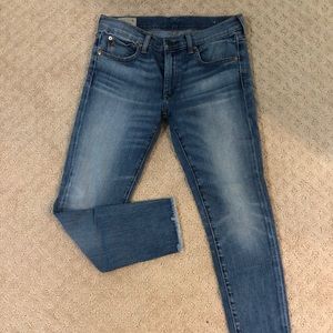 Polo cropped skinny jeans